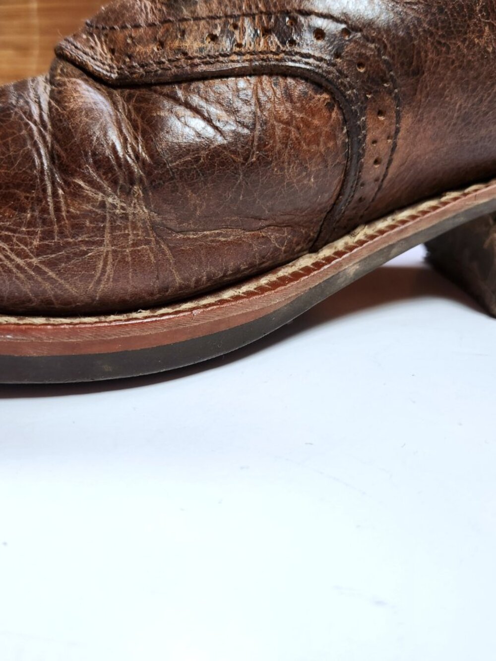 Ariat Quickdraw Western Boots Mens 12EE Wide Square Toe Brown Leather 10002227 - Picture 11 of 16